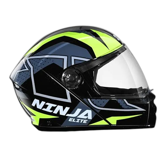 STUDDS Ninja 3G D6 Black N5 Fu Flip Up Helmet
