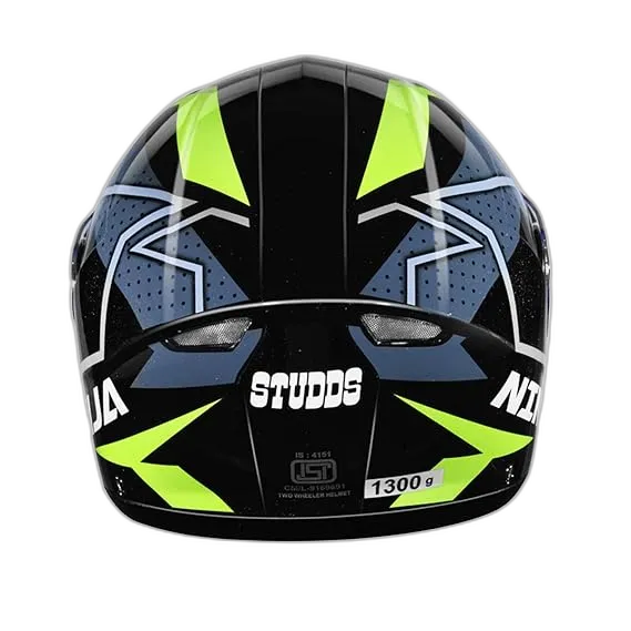 STUDDS Ninja 3G D6 Black N5 Fu Flip Up Helmet