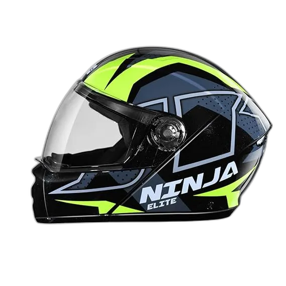 STUDDS Ninja 3G D6 Black N5 Fu Flip Up Helmet