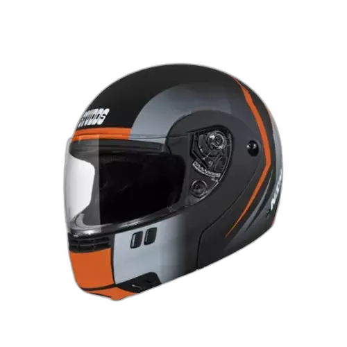STUDDS Ninja 3G D6 Matt Black N10 Fu Flip Up Helmet