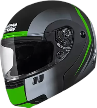STUDDS Ninja 3G D6 Matt Black N3 Fu Flip Up Helmet