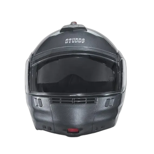 STUDDS Ninja 3G Double Visor Gun Grey Fu Flip Up Helmet