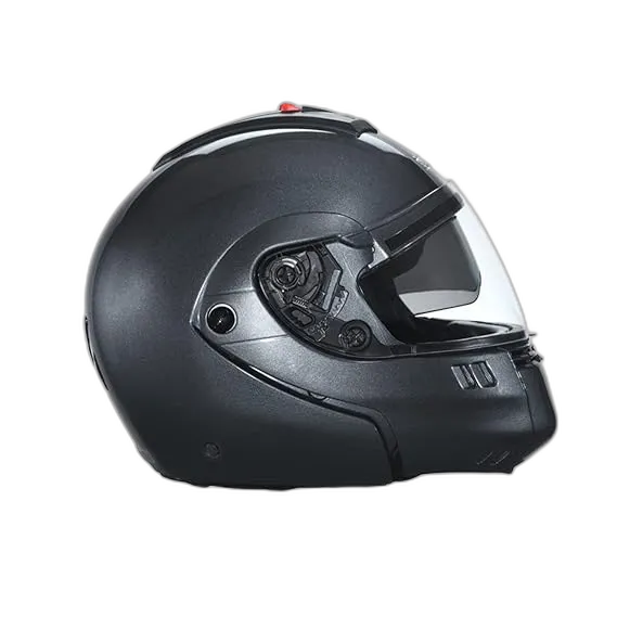 STUDDS Ninja 3G Double Visor Gun Grey Fu Flip Up Helmet