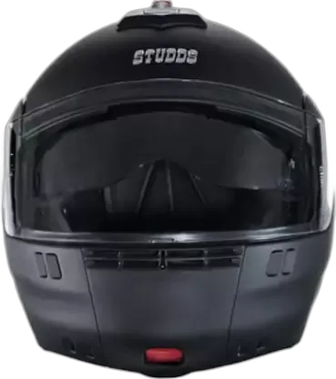 STUDDS Ninja 3G Double Visor Matt Black Fu Flip Up Helmet