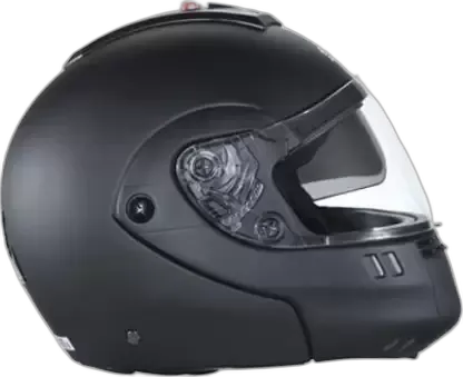 STUDDS Ninja 3G Double Visor Matt Black Fu Flip Up Helmet