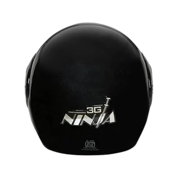 STUDDS Ninja 3G Eco Black Fu Flip Up Helmet