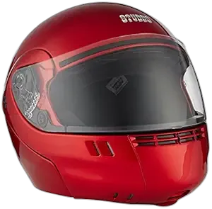 STUDDS Ninja 3G Eco Cherry Red Fu Flip Up Helmet