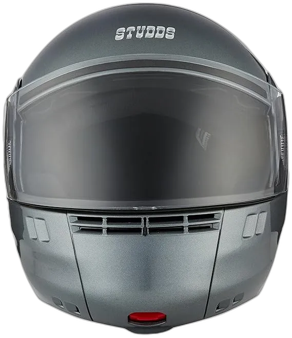 STUDDS Ninja 3G Eco Gun Grey Fu Flip Up Helmet