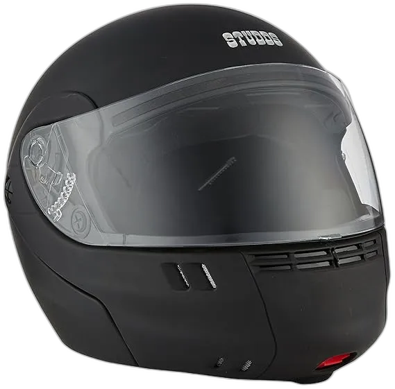 STUDDS Ninja 3G Eco Matt Black Fu Flip Up Helmet