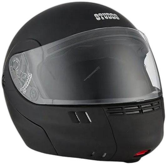 STUDDS Ninja 3G Eco Matt Black Fu Flip Up Helmet