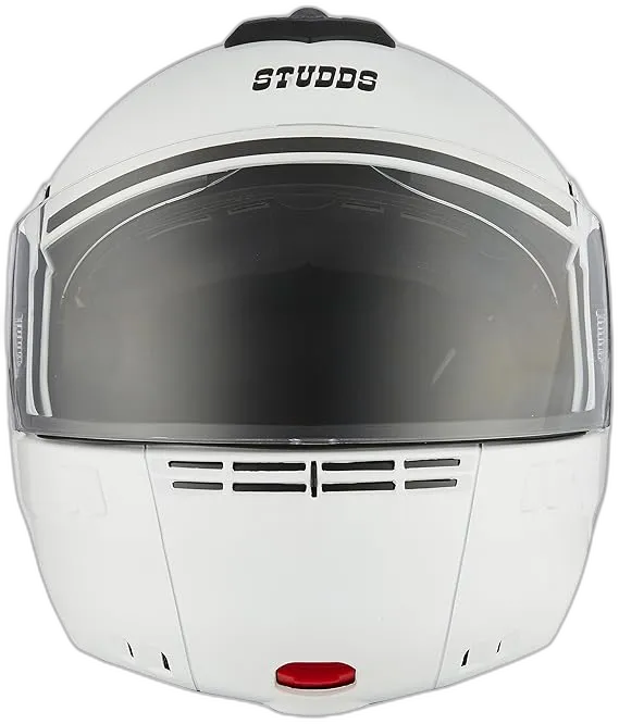 STUDDS Ninja 3G Eco White Fu Flip Up Helmet