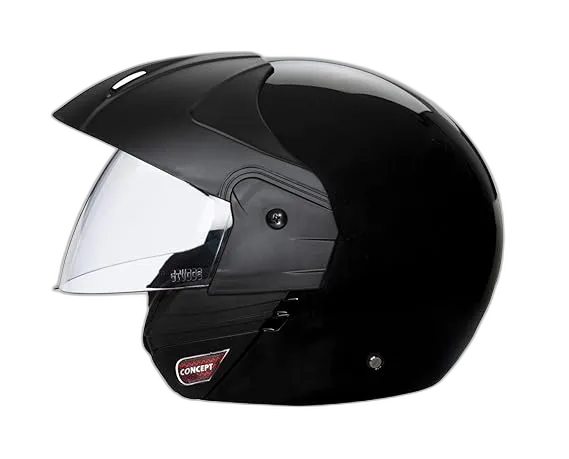 STUDDS Ninja Concept Eco Black Half Face Helmet