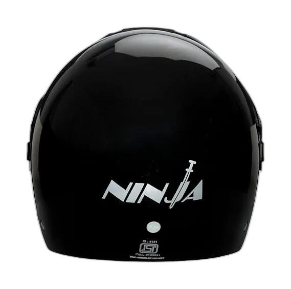 STUDDS Ninja Concept Eco Black Half Face Helmet