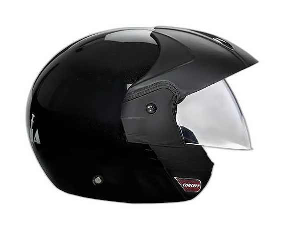 STUDDS Ninja Concept Eco Black Half Face Helmet