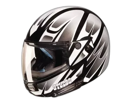 STUDDS Ninja Decor 4 Black N4 Fu Flip Up Helmet