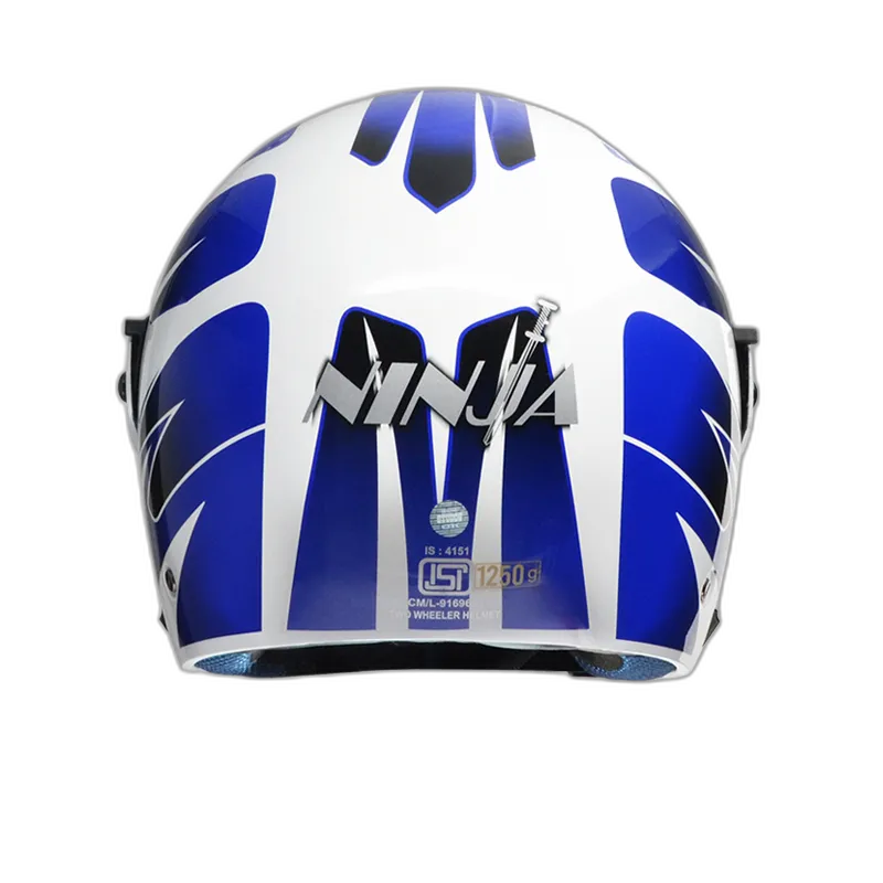 STUDDS Ninja Decor 4 White N1 Fu Flip Up Helmet