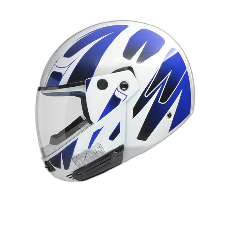 STUDDS Ninja Decor 4 White N1 Fu Flip Up Helmet