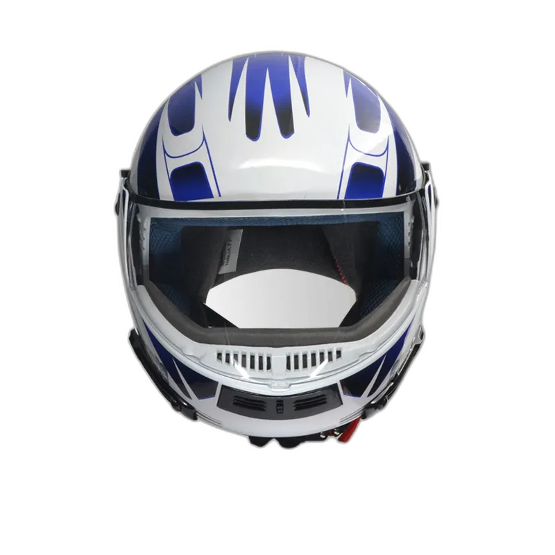 STUDDS Ninja Decor 4 White N1 Fu Flip Up Helmet