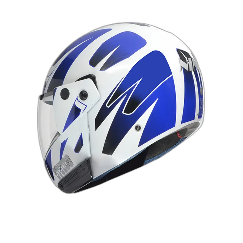 STUDDS Ninja Decor 4 White N1 Fu Flip Up Helmet