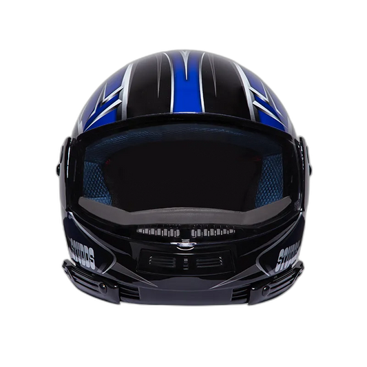 STUDDS Ninja Decor 5 Black N1 Fu Flip Up Helmet