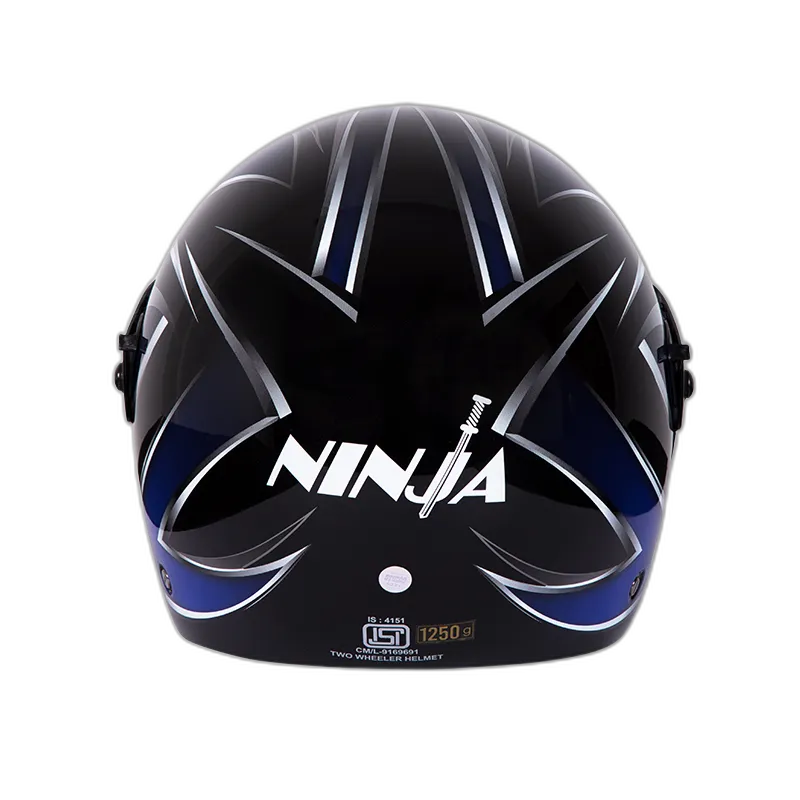 STUDDS Ninja Decor 5 Black N1 Fu Flip Up Helmet