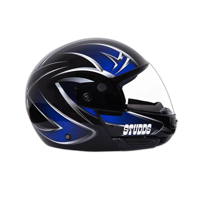 STUDDS Ninja Decor 5 Black N1 Fu Flip Up Helmet
