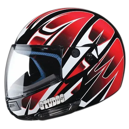 STUDDS Ninja Decor 5 Black N2 Fu Flip Up Helmet