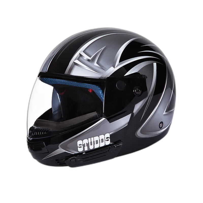 STUDDS Ninja Decor 5 Black N4 Fu Flip Up Helmet