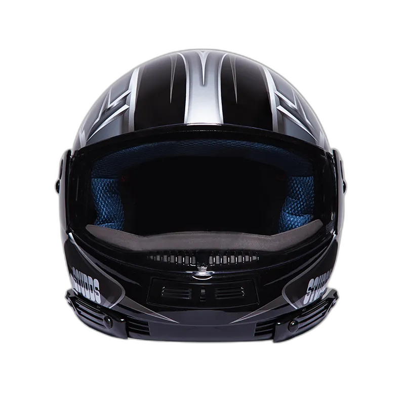 STUDDS Ninja Decor 5 Black N4 Fu Flip Up Helmet
