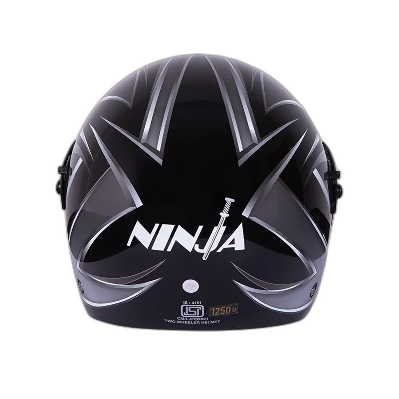 STUDDS Ninja Decor 5 Black N4 Fu Flip Up Helmet