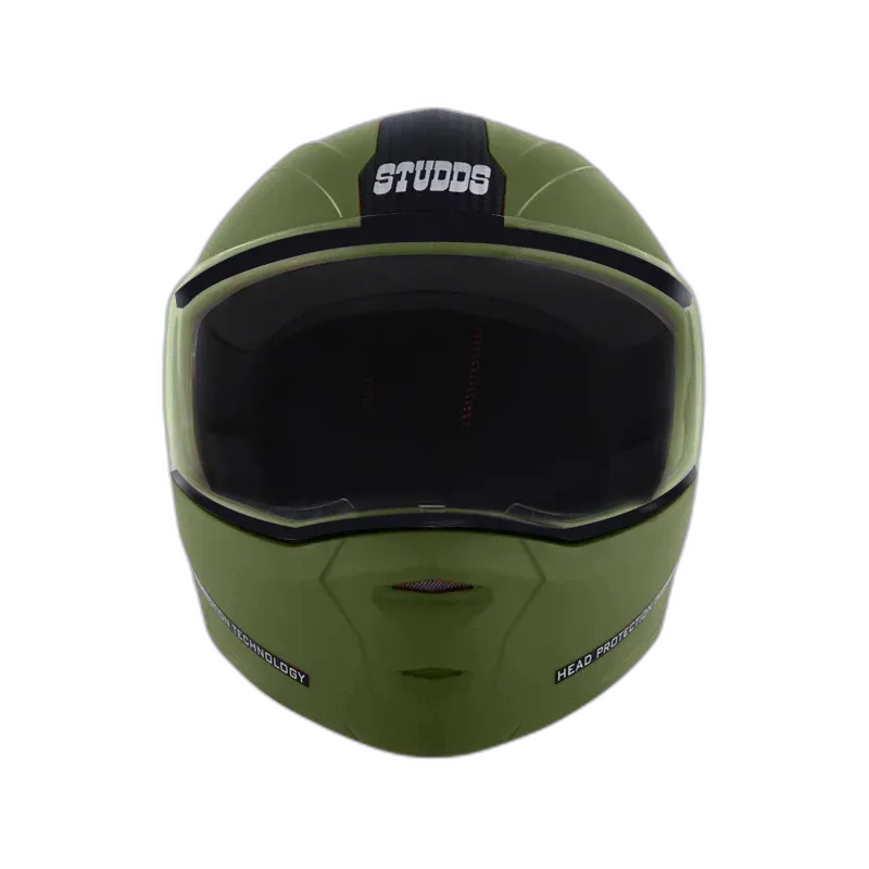 STUDDS Ninja Elite Military Green Fu Flip Up Helmet