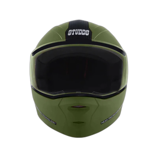 STUDDS Ninja Elite Military Green Fu Flip Up Helmet