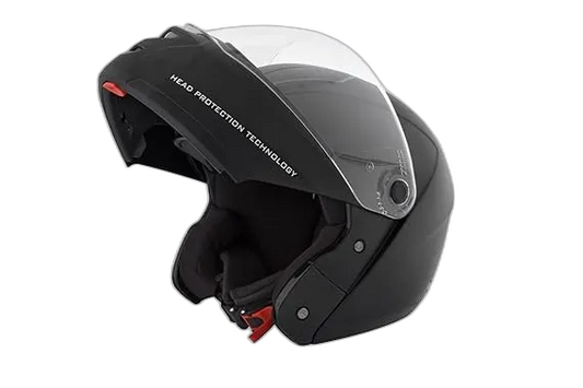 STUDDS Ninja Elite Super Black Fu Flip Up Helmet