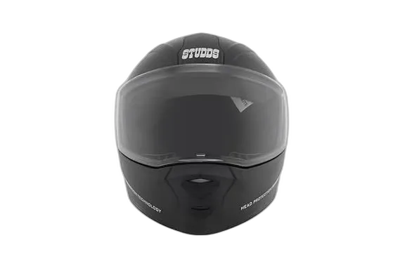 STUDDS Ninja Elite Super Black Fu Flip Up Helmet
