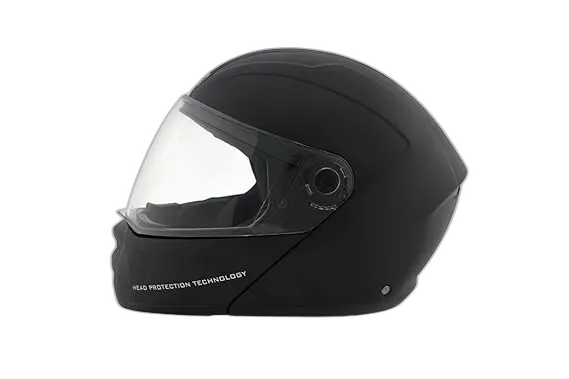 STUDDS Ninja Elite Super Black Fu Flip Up Helmet