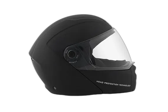 STUDDS Ninja Elite Super Matt Black Fu Flip Up Helmet