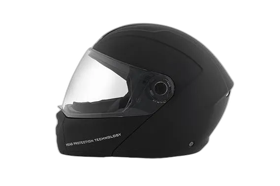 STUDDS Ninja Elite Super Matt Black Fu Flip Up Helmet