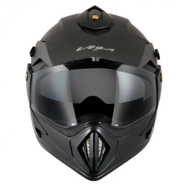 VEGA Dull Black Off Road Helmet