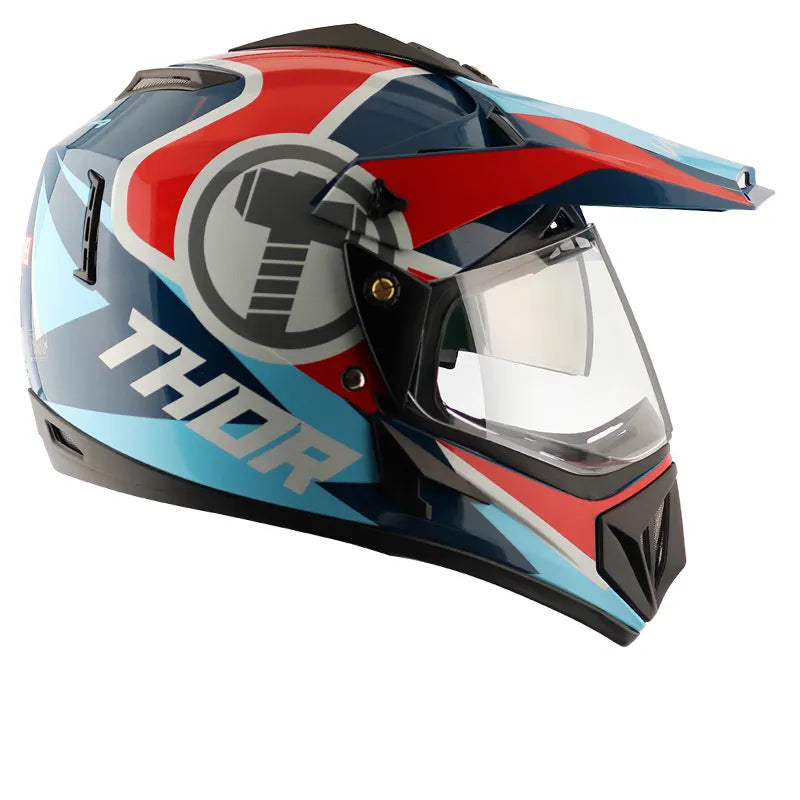VEGA Dx Marvel Thor Blue Red Off Road Helmet