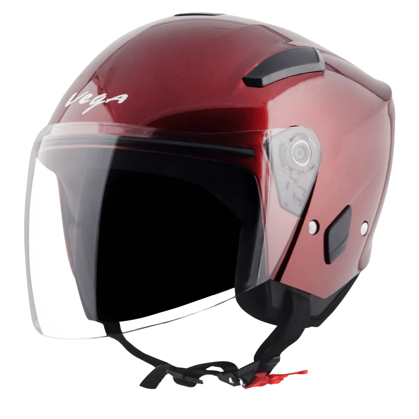 VEGA Orion Dx Burgundy Half Face Helmet