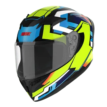 RIDEX Polaris Floreo Lime Matt Neon Yellow Full Face Helmet