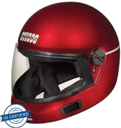 STUDDS Premium Vent Cherry Red Full Face Helmet