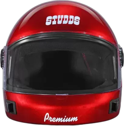 STUDDS Premium Vent Cherry Red Full Face Helmet