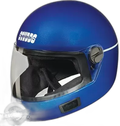 STUDDS Premium Vent Flame Blue Full Face Helmet