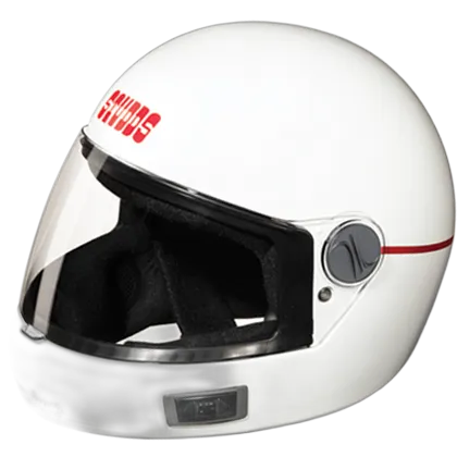 STUDDS Premium Vent White Full Face Helmet