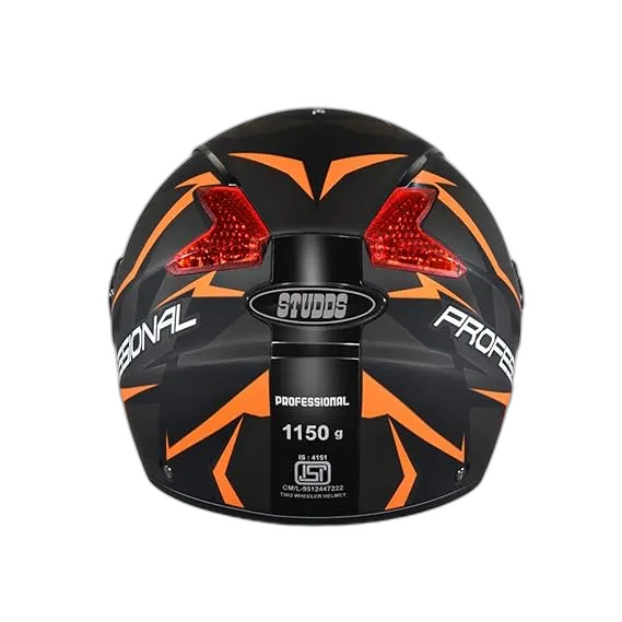 STUDDS Professional D1 Matt Black N10 Full Face Helmet