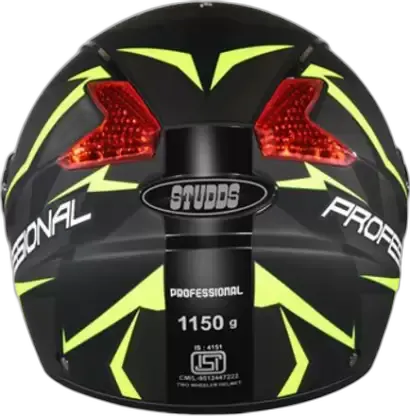 STUDDS Professional D1 Matt Black N5 Full Face Helmet