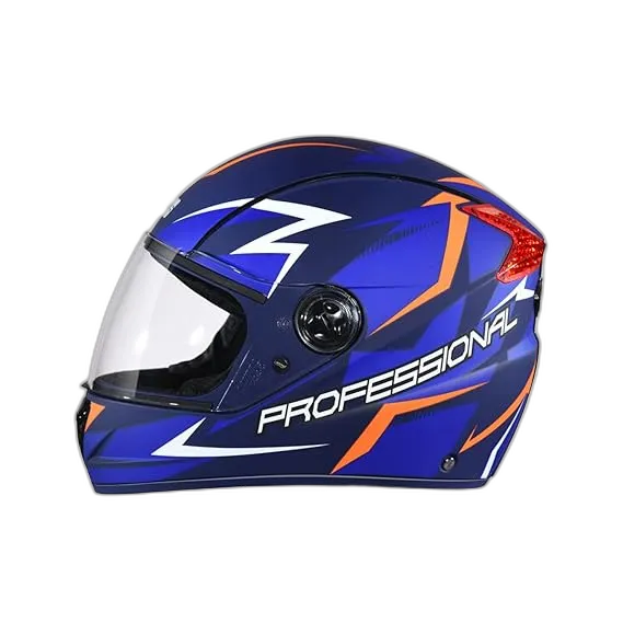 STUDDS Professional D1 Matt Blue N1 Full Face Helmet