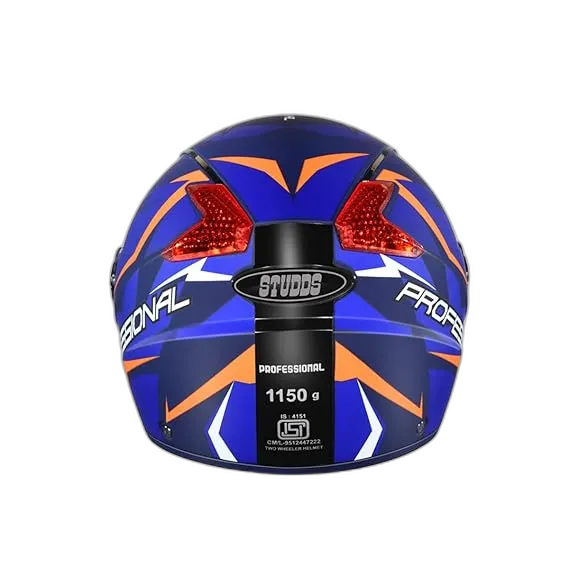 STUDDS Professional D1 Matt Blue N1 Full Face Helmet