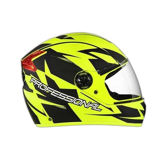 STUDDS Professional D1 Matt Neon Yellow N9 Full Face Helmet